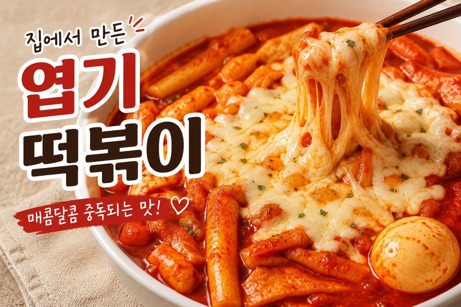 엽기떡볶이 레시피 🌶️ 집에서도 만드는 치즈 엽떡 만들기
