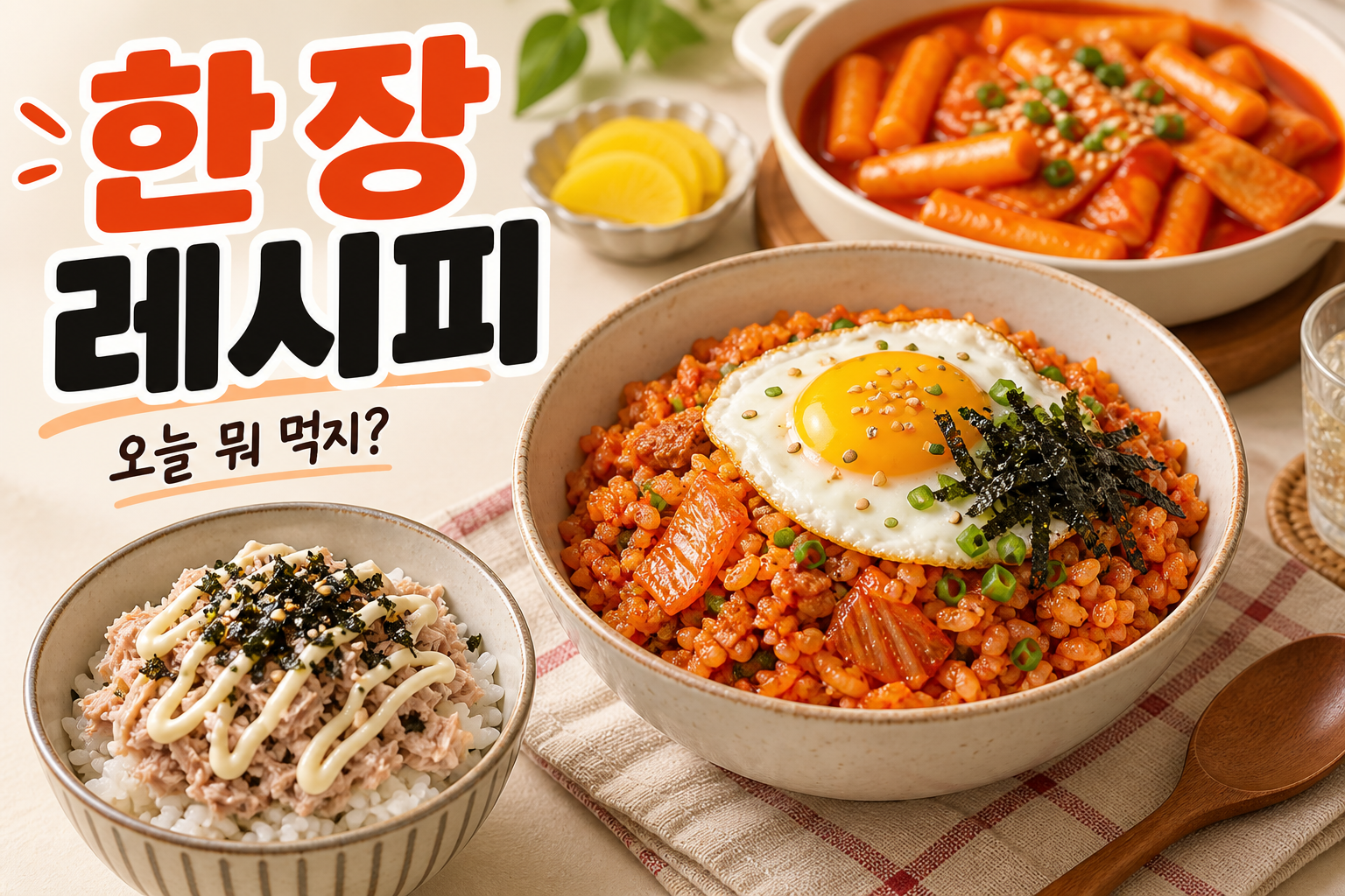 오늘 뭐 먹지? 한 장 레시피